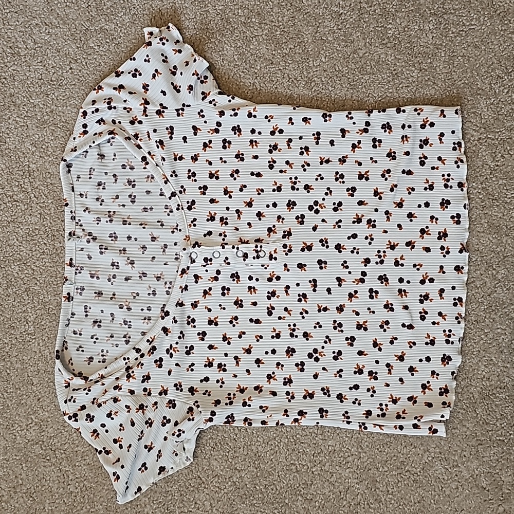 Blouse; Short Sleeve; Girls; Small